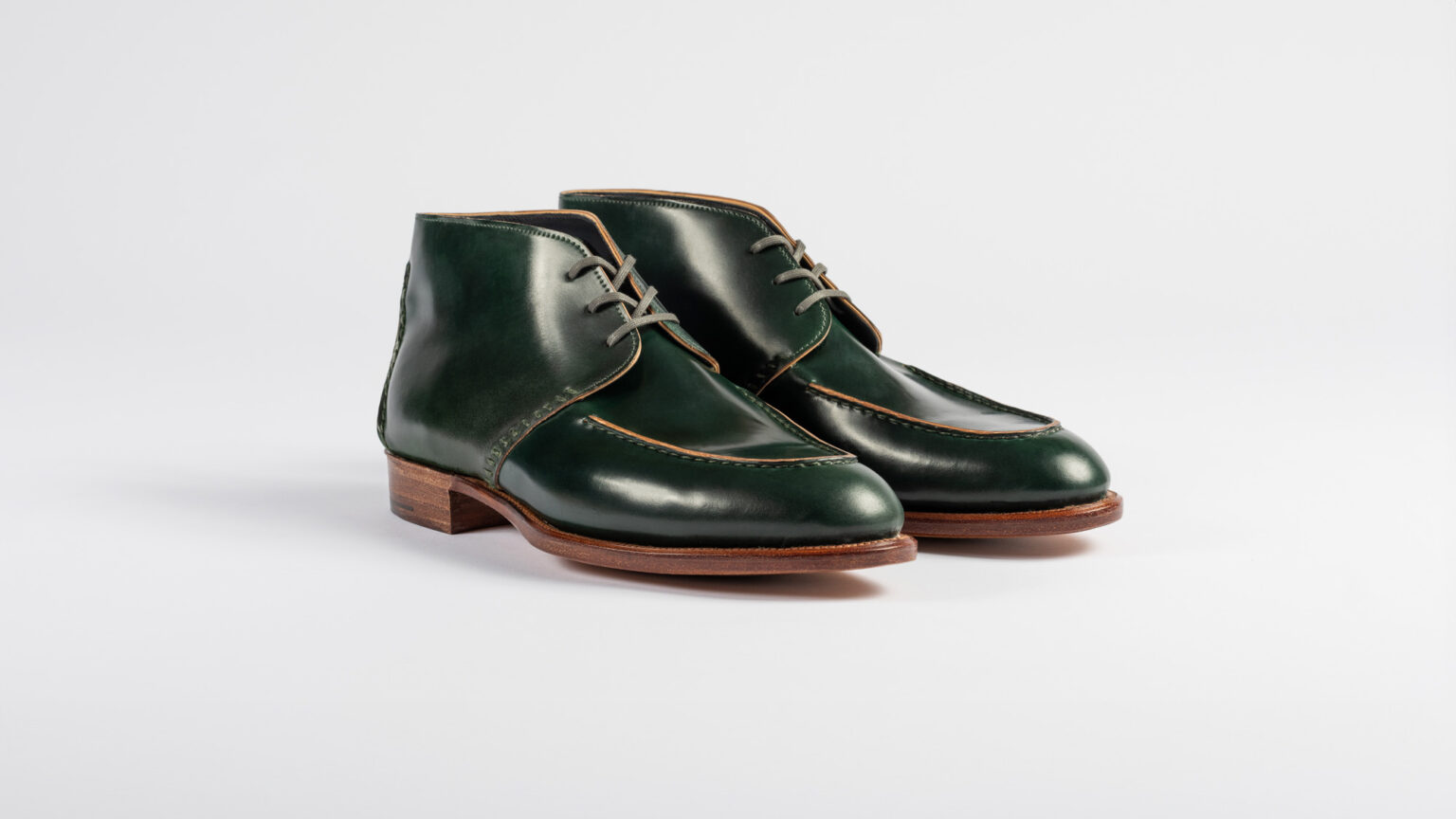 Edgware Ankle Boot in Green Horween Shell Cordovan