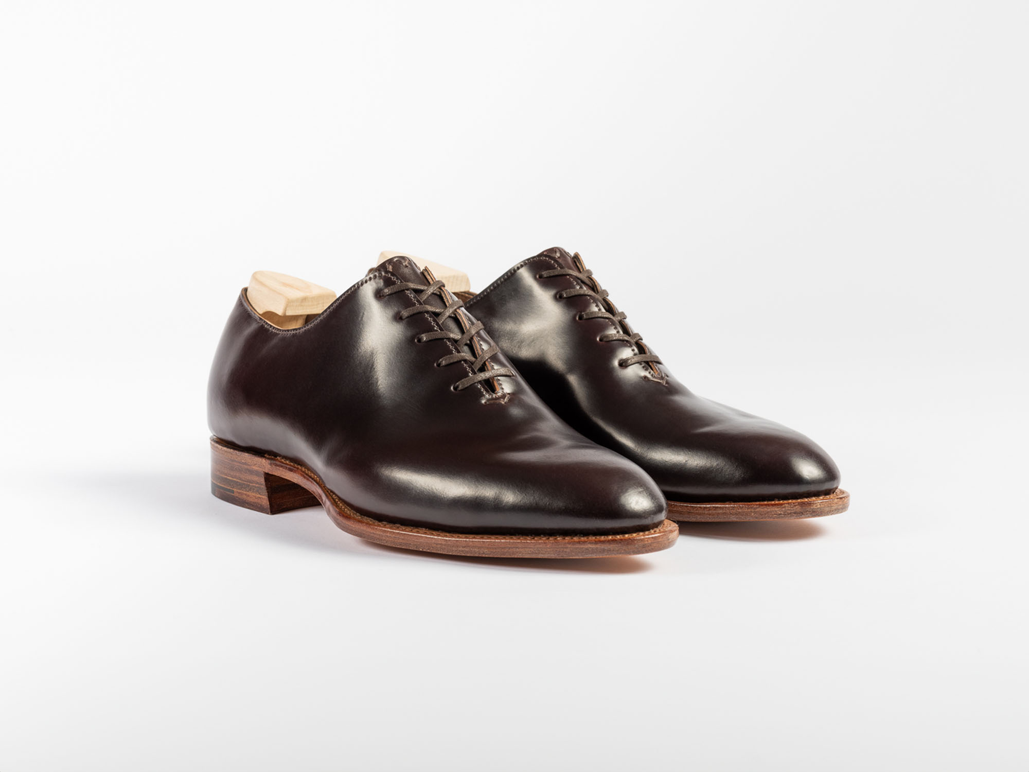 E.Woodford Regent Wholecut in Dark Cognac Horween Shell Cordovan