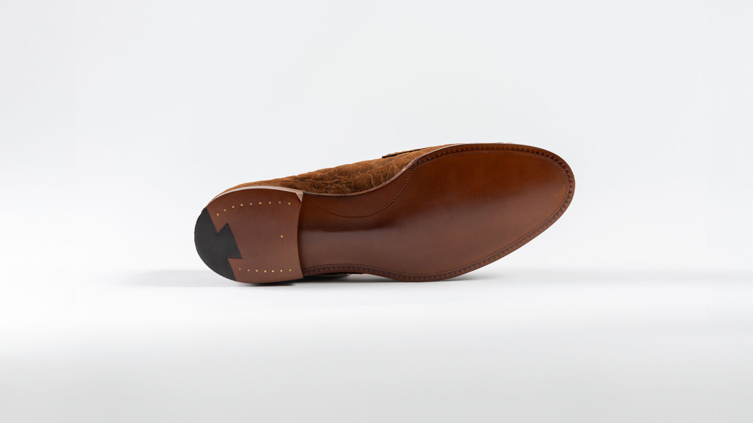 Sole of Watling Penny Loafer in Dark Chestnut CF Stead Janus Calf