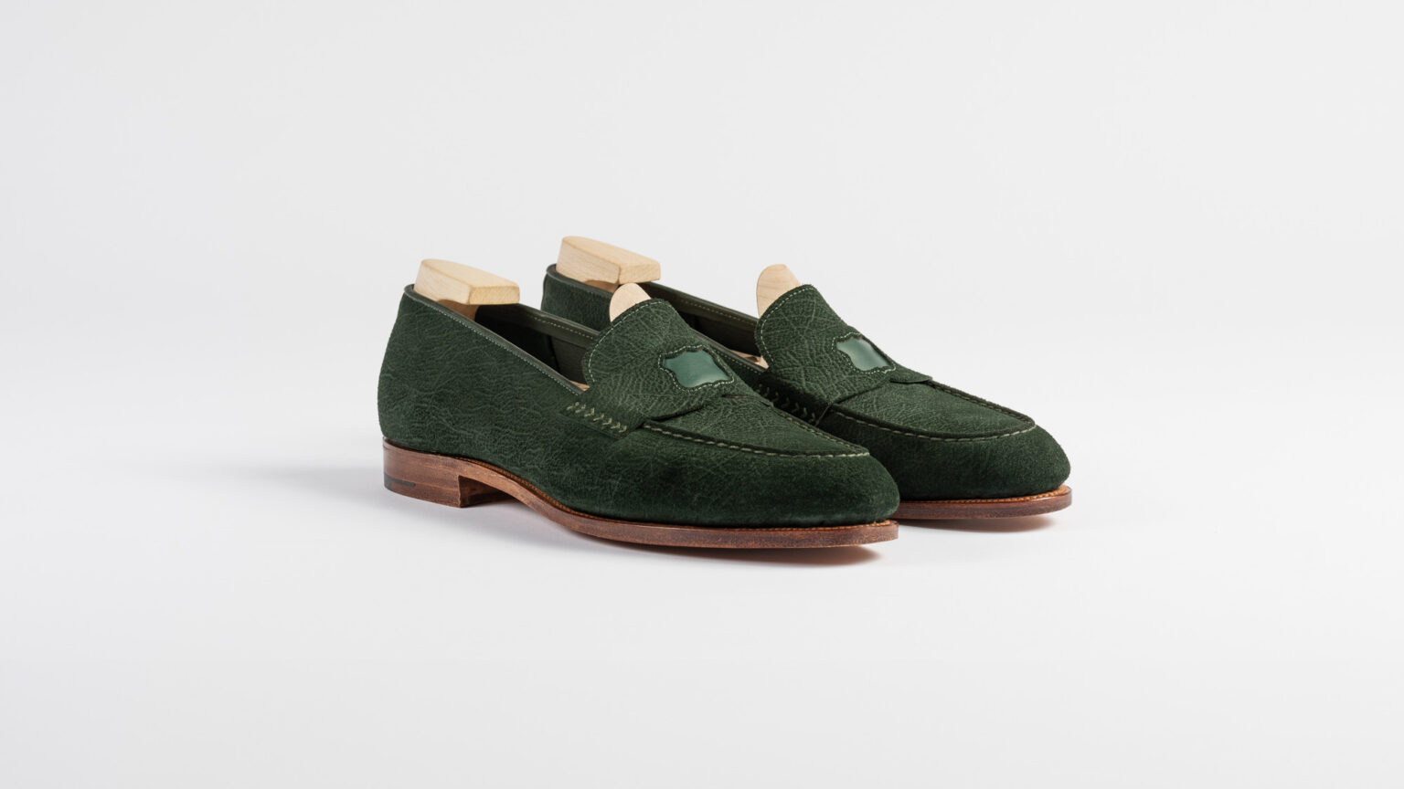 Watling Penny Loafer in Racing Green CF Stead Janus Calf