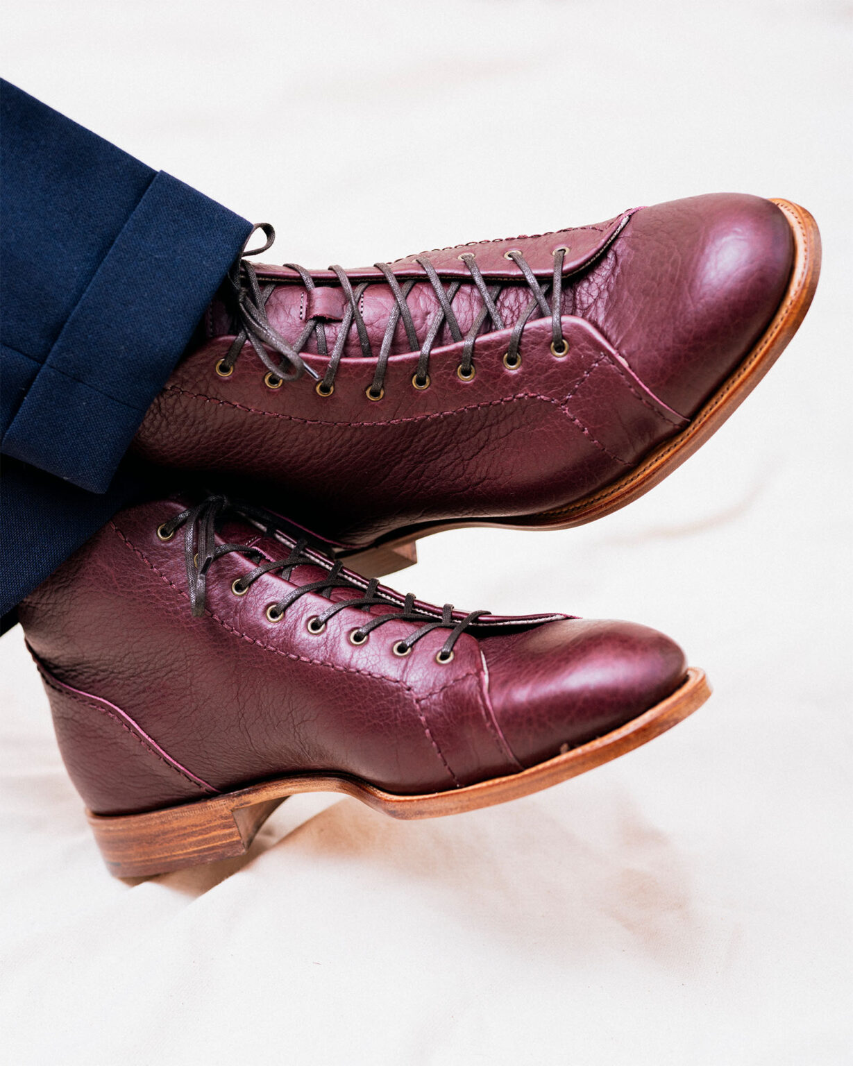 Woburn Monkey Boot in Nordic Red Horween Veg Tanned Bison