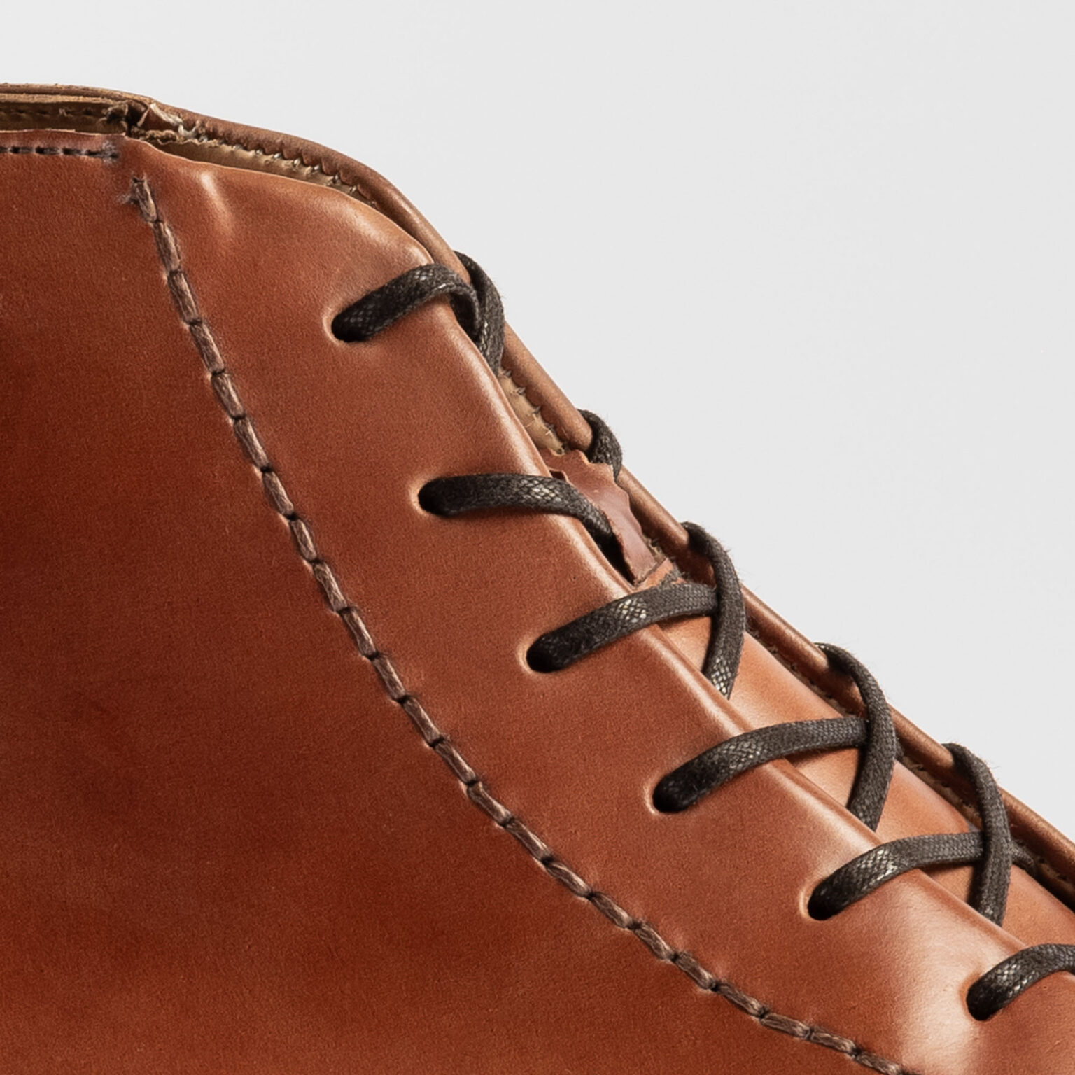 Side closeup of Woburn Monkey Boot in Armagnac Horween Shell Cordovan