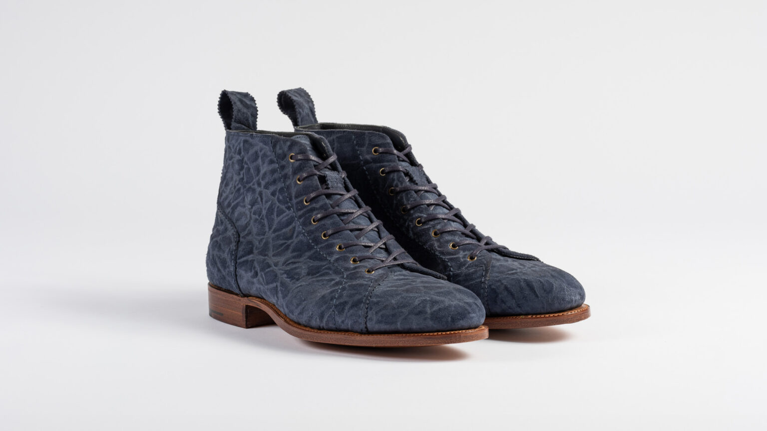 Woburn Monkey Boot in Admiral Blue CF Stead Janus Calf